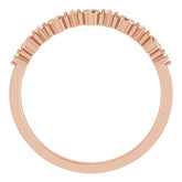 14K Rose 1/10 CTW Natural Diamond Ring